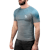 Hayabusa Fusion Short Sleeve Rash Guard - Grey/Aqua