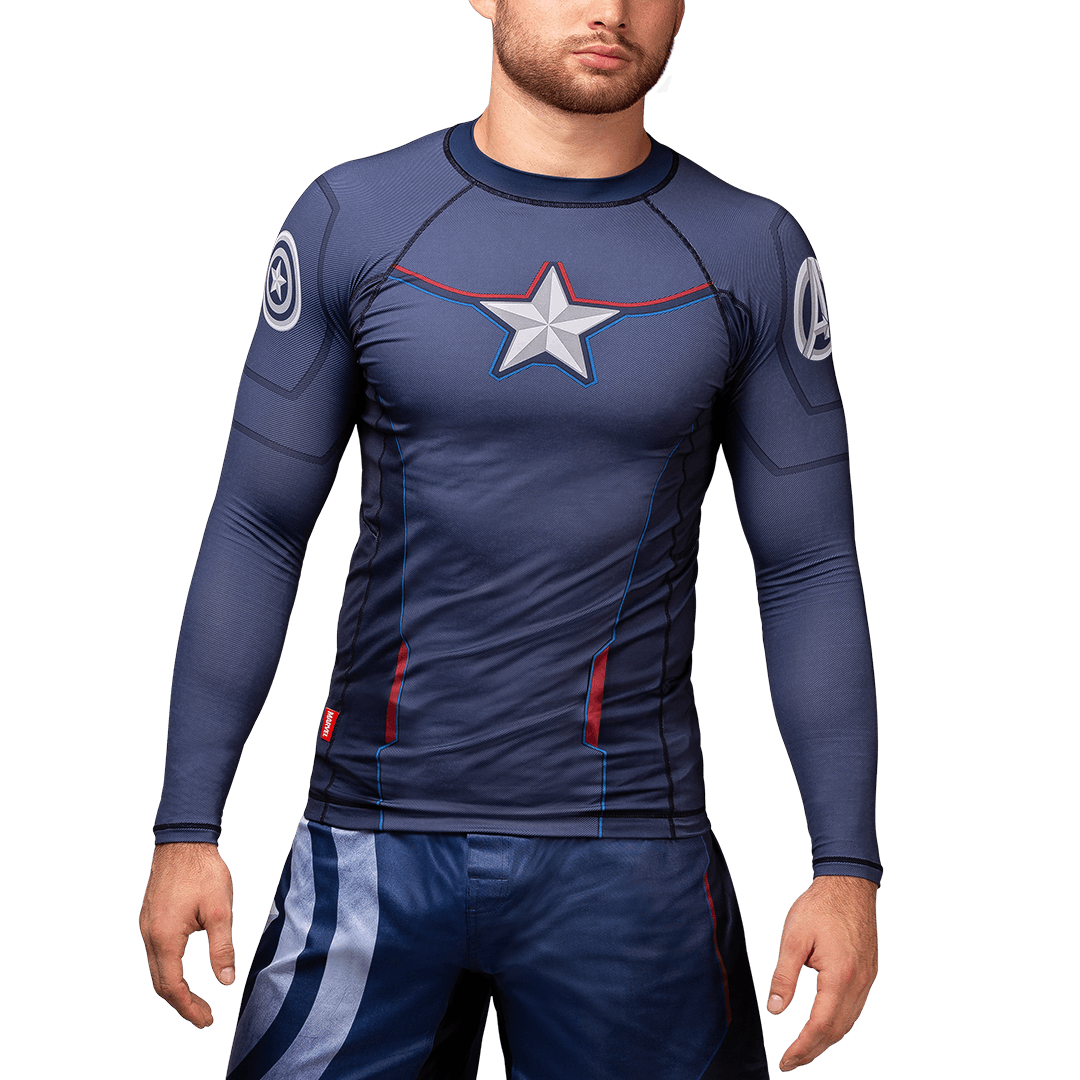 Marvel's Captain America Long Sleeve Rash Guard